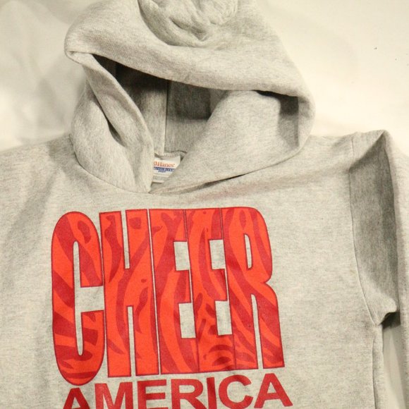 CHEER AMERICA Gray Hoodie Size Youth L 14-16 - Picture 3 of 6